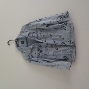 Wild Fable oversized Jean jacket with graphic designs